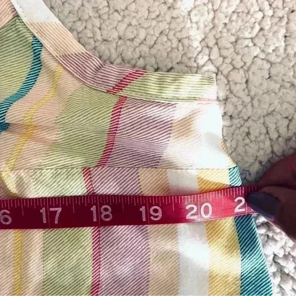 Torrid Rayon Pastel Striped Adjustable Spaghetti Strap Swing Summer Dress Size 0 - Picture 12 of 13